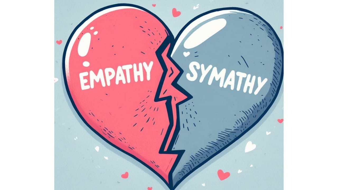 Illustration of the Differences and Connection Between Empathy and Sympathy