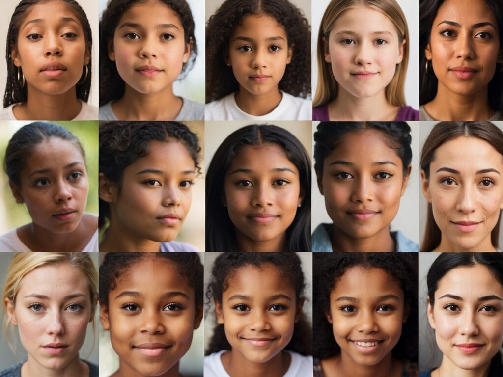 Montage of diverse faces expressing empathy, showcasing a visual mosaic of shared emotions. Various facial expressions highlight the universal language of empathy, emphasizing the richness and depth of human connections. Do Compassion And Empathy Mean The Same Thing?
