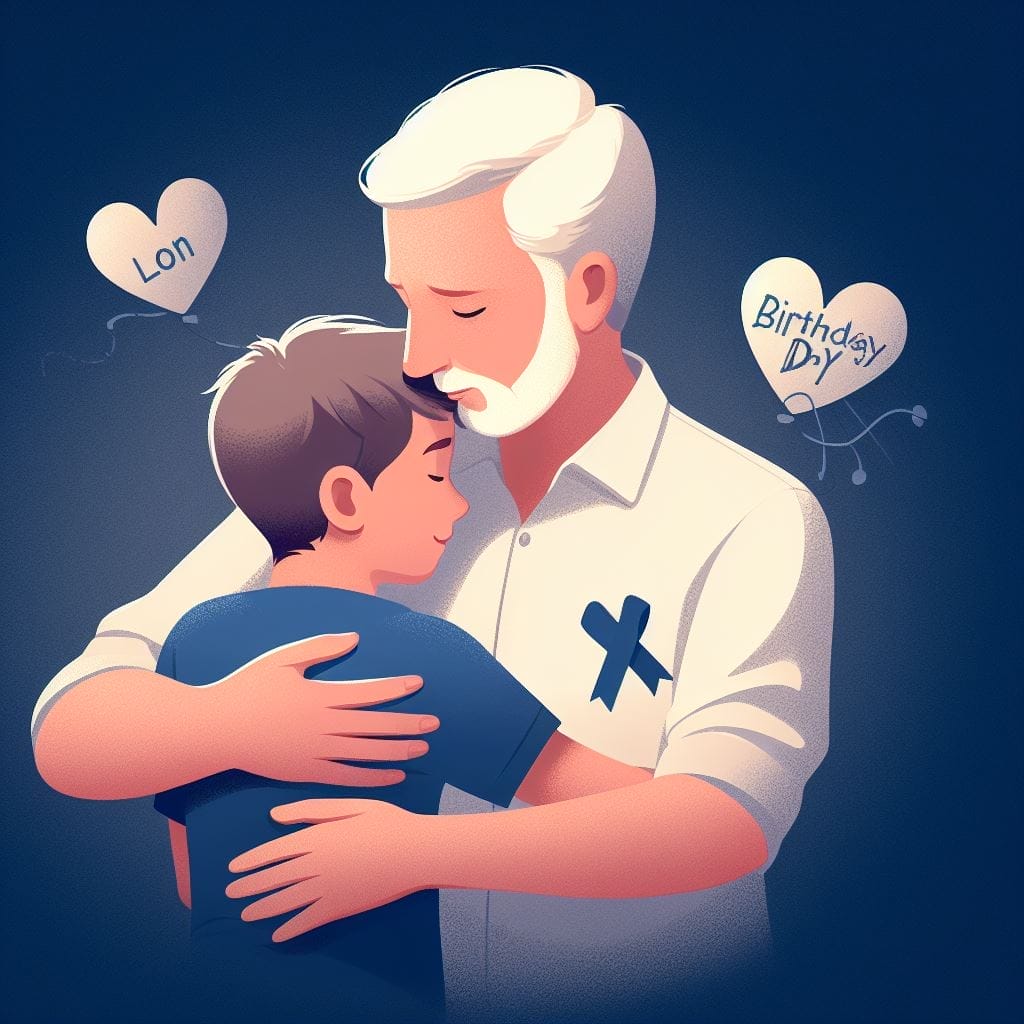 Immerse yourself within the warmth of a heartwarming image, showcasing a figure and son sharing a hug or a soft second. This symbolizes the lasting impact of considering what can I write to my son on his birthday, creating a connection that enriches the parent-child relationship.