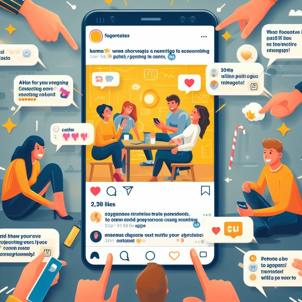 Dive into this captivating Instagram post screenshot, showcasing a lively discussion and real-world application of strategies on 'What should I write in my Instagram caption?' Uncover the secrets to energizing exchanges and community engagement through compelling content.