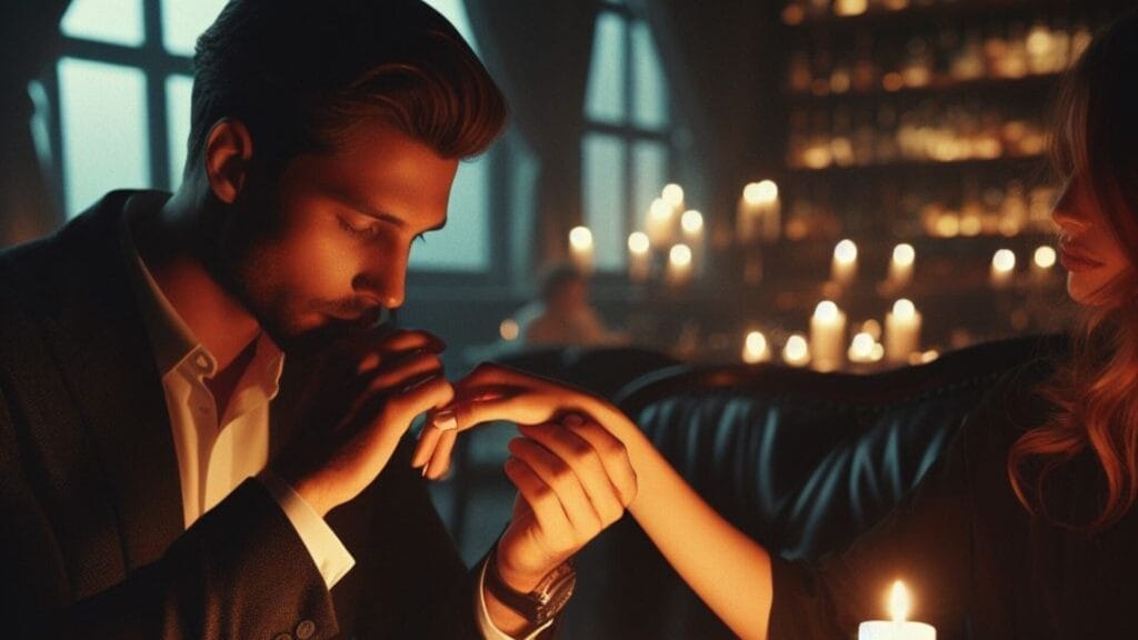 In a dimly lit restaurant, a 30-yr-old gentleman shares a gentle second, kissing the hand of his 25-year-antique associate amidst the flickering candles and stylish ambiance.
 What Does It Mean When Your Boyfriend Kisses Your Hand?
