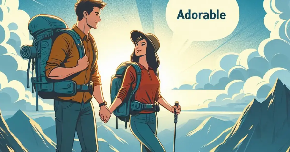 Amidst an adventurous hike, a man admires his partner's resilience, expressing affection by calling her adorable. Discover what it means when a guy calls you adorable on a challenging trail.