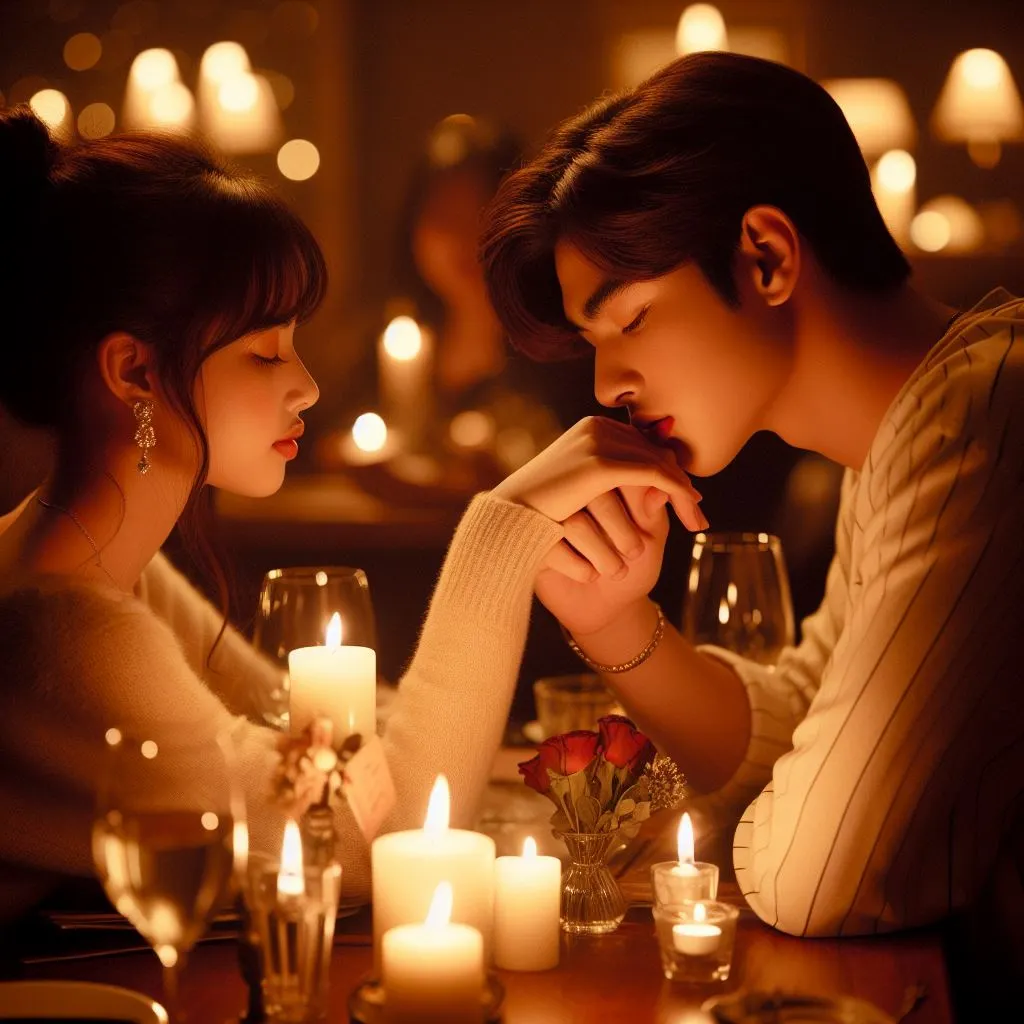 In a comfortable candlelit eating place, the couple enjoys a romantic dinner. The boy expresses affection by way of kissing and gently biting the woman's hand, developing an intimate connection amidst the nice and cozy glow of candles. Delve into what does it mean when a guy bites your hand.