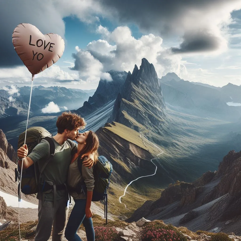 Amid nature's beauty, a couple conquers a challenging hike. At the summit, a playful bite marks an intimate moment - unraveling the question, what does it mean when a guy bites you?