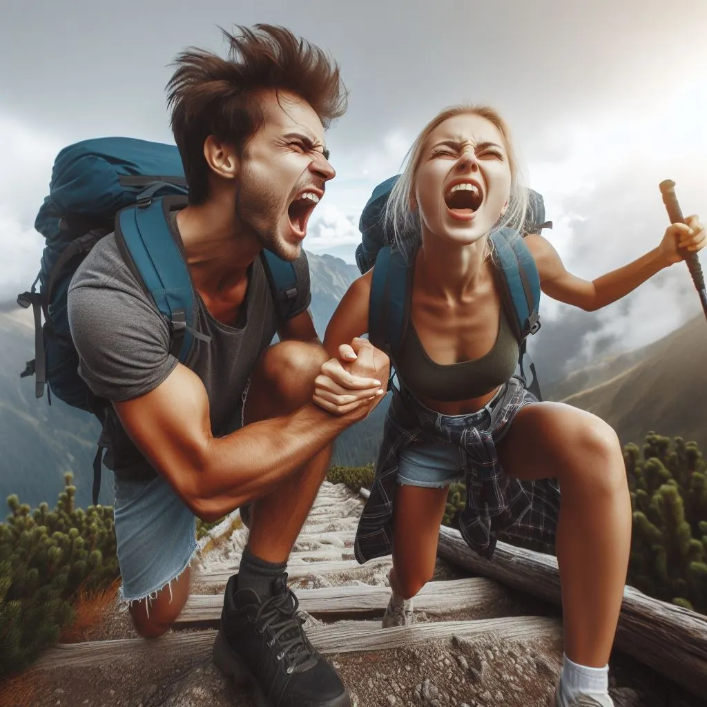 On a thrilling hiking adventure, the couple conquers a challenging trail. In a triumphant moment, the guy playfully barks at the girl, sparking the question: what does it mean when a guy barks at you?