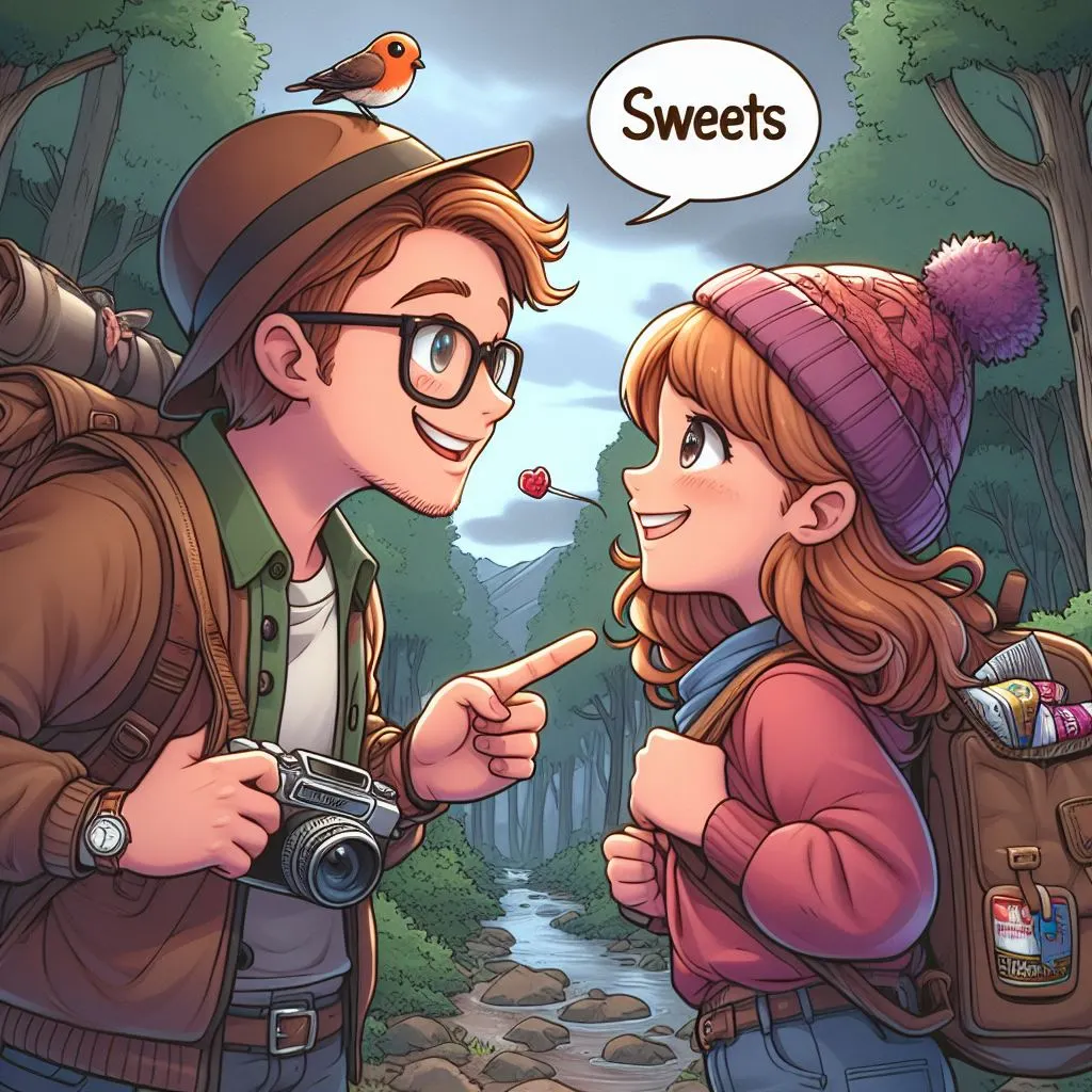 In the midst of an outdoor escapade, the boy affectionately dubs the girl 'sweets,' leaving us to ponder the meaning behind 'what does it mean when a guy calls you sweets.