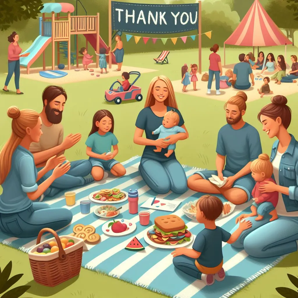 Daycare providers host a picnic for parents, expressing gratitude through heartfelt conversations and handwritten thank-you notes. Learn how to write a thank you note from daycare provider to parents.