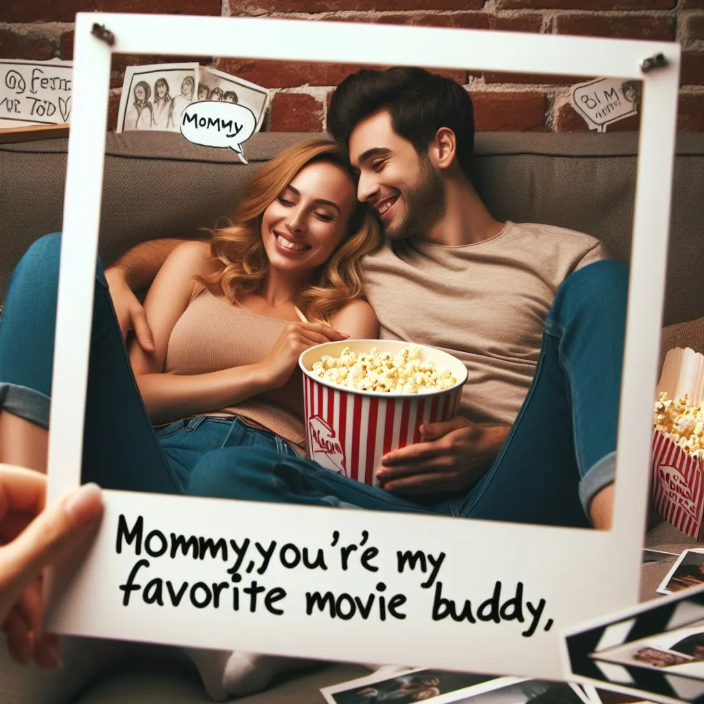 A couple enjoys a cozy movie night on the couch. 